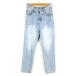  свечение bar Work GLOBAL WORK Denim брюки джинсы конический woshu обработка S голубой женский 