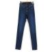  Uniqlo UNIQLO Denim брюки джинсы обтягивающий тонкий Ultra стрейч 22 индиго голубой женский 