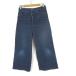 topi.-zTopys следы lie кукла широкий Denim брюки джинсы обратная сторона общий рисунок высокий талия стрейч XL 42 индиго голубой большой размер 