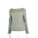  Rope ROPE плиссировать tops cut and sewn задний кручение dore-p длинный рукав M 38 потускнение зеленый женский 