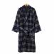  мужской ka Ricci OSCARICH свободная домашняя одежда пальто одежда для дома часть магазин надеты шерсть tartan проверка Logo вышивка M темно-синий темно-синий серый мужской 