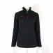  Marmot MARMO футболка cut and sewn верхняя одежда с высоким воротником tops длинный рукав половина Zip Logo вышивка M чёрный черный стандартный товар 