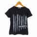 DA MISS SPORTSda ошибка футболка ребра cut and sewn Logo ламе вырез лодочкой хлопок стрейч короткий рукав M чёрный фитнес йога пилатес 