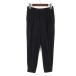  Uniqlo UNIQLOdore-p брюки-джоггеры полоса tuck .. чувство ... стрейч S чёрный черный off белый женский 