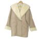  Vintage VINTAGE 90S мутоновое пальто diamond Inter National овчина двойной бежевый X женский 