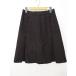  hole kaUnaca knees height trapezoid skirt 38 light brown group dark brown plain tuck button lining lady's 