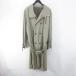BRIDES MAN middle height trench coat M green green group double button belt cotton cotton lining pocket made in Japan men's 