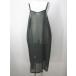  camisole One-piece pechi coat long height F green series dark green plain see-through lady's 