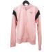  Puma PUMA спорт одежда джерси выставить длинный рукав жакет длинный длина брюки S розовый Zip выше принт талия резина ребра 