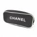  Chanel CHANEL cosme сумка косметичка чёрный серия черный Zip Logo знак принт женский 