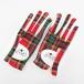 Glove It Golf одежда перчатка перчатки M красный серия красный проверка текстильная застёжка поддельный замша женский 