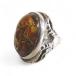 ALEX STREETER Allex -тактный Lee ta- кольцо кольцо ANGEL HEART RING AMBER Angel Heart янтарь SV925 17 номер серебряный мужской 