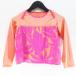  Patagonia Patagonia спорт одежда цветочный принт Rush Guard длинный рукав ST salmon розовый Logo принт стрейч Kids ребенок одежда 