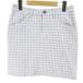  Beams Golf BEAMS GOLF Golf одежда a-ga il рисунок колени сверху Mini юбка-трапеция юбка M пепел серия серый стрейч Logo знак вышивка wape