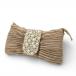 ANTI FORME DESIGN anti форма дизайн вечерняя сумочка лента форма плиссировать жемчуг бежевый женский 
