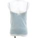  Rena Lange RENA LANGE топ безрукавка вязаный cut and sewn бледно-голубой голубой Италия производства Logo plate лента женский 