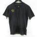  Umbro UMBRO UUULJA54 спорт одежда рубашка-поло с коротким рукавом cut and sewn V шея S чёрный серия черный Logo знак вышивка мужской 