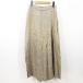  Zara ZARA широкий брюки L оттенок бежевого глянец asimeto Lee tuck юбка способ тонкий женский 