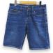 ten ветчина DENHAM Denim шорты 29 синий серия голубой Zip fly вышивка мужской 