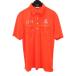  Le Coq s Porte .fle coq sportif QG1479CP Golf одежда рубашка-поло с коротким рукавом L флуоресценция orange половина кнопка Logo принт вышивка боковой ka