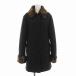 B by KRIZIAklitsia с хлопком пальто длинный Leopard искусственный мех внешний L чёрный черный /YM женский 