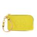  Tory Burch TORY BURCH Perry bombPERRY BOMBE card-case change purse . coin case leather yellow yellow /YT *D lady's 