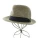  CA4LA CA4LA soft hat hat straw hat straw hat ribbon L gray /BB lady's 