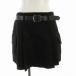  Snidel SNIDEL 23AW box плиссировать ska шоу юбка Mini юбка-брюки ремень имеется 2 M чёрный черный SWFP235155