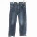  Ford Mill zFORDMILLS LEE Denim брюки длинный ji- хлеб джинсы бахрома cut off M синий голубой /MM женский 