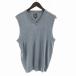  foot Joy FootJoy Golf одежда вязаный лучший V шея Logo вышивка L голубой FJ-S22-M02 /RO мужской 