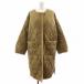 tinitekolieDignitecollier с хлопком пальто длинный длина внешний F бежевый IN-803526 /AN17 женский 