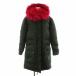  Mr. and Mrs. Италия MR&amp;MRS ITALY Mod's Coat длинный длина капот мех енота внешний XXS хаки розовый 