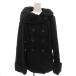  Zara Basic ZARA BASIC бушлат бушлат шерсть L чёрный черный двойной breast шаль цвет /GV женский 