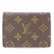  Louis Vuitton монограмма japon солнечный ga- тянуть парусина футляр для карточек карта inserting compact складывающийся пополам Logo чай Brown 