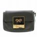  Anya Hindmarch ANYA HINDMARCH TINY TIM CROSS BODY кожа небольшая сумочка сумка на плечо сцепление чёрный 