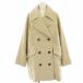  не использовался товар Moussy MOUSSY 24AW двойной breast средний пальто DOUBLE BREASTED бушлат шерсть .F бежевый 010HAK30-4121