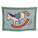  Hermes HERMES Adada beach towela Dada пляж полотенце банное полотенце baby покрывало деревянная лошадь рисунок бледно-голубой голубой зеленый зеленый 
