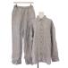  не использовался товар van ярд storm выставить рубашка блуза длинный рукав постоянный цвет легкий брюки полоса рисунок лен linen серый 