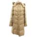 Uniqlo UNIQLO Premium Down пуховик L бежевый с капюшоном . длинный /YJ женский 
