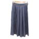  Macintosh firosofi-MACKINTOSH PHILOSOPHY прекрасный товар юбка-брюки брюки широкий плиссировать linen.34 темно-синий темно-синий /JS