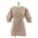  Lilly Brown Lily Brown 22AW твид туника cut and sewn . минут рукав ламе нить F розовый LWFT224156 /KU женский 