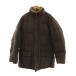  крокодил CROCODILE пуховик LL Brown воротник-стойка с мехом /JP мужской 