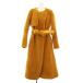  мой Ran MYLAN мутоновое пальто no color длинный F горчица MY18AW-C0019 /KH женский 