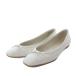 aruaba il allureville балетки туфли-лодочки Flat квадратное tu лента узор кожа 24.5cm белый /YO26 женский 