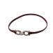  Salvatore Ferragamo Salvatore Ferragamo gun chi-ni браслет кожа серебряный цвет красный красный /AN27 #OH женский 