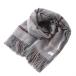  Anteprima ANTEPRIMA muffler палантин шерсть проверка бахрома серый /YI33 женский 