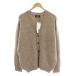  не использовался товар azur bai Moussy AZUL by moussy 20AW кардиган L бежевый V шея длинный рукав /LP18 мужской 