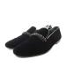  Jimmy Choo JIMMY CHOO Brin BLING плоская обувь туфли-лодочки квадратное Turow каблук велюр biju-38 чёрный черный женский 