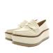 i-boruEVOL монета Loafer мокасины толщина низ эмаль 23.0cm белый белый чай Brown /YT женский 