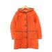  L ELLE стеганое пальто с хлопком капот 38 orange Brown /ES женский 